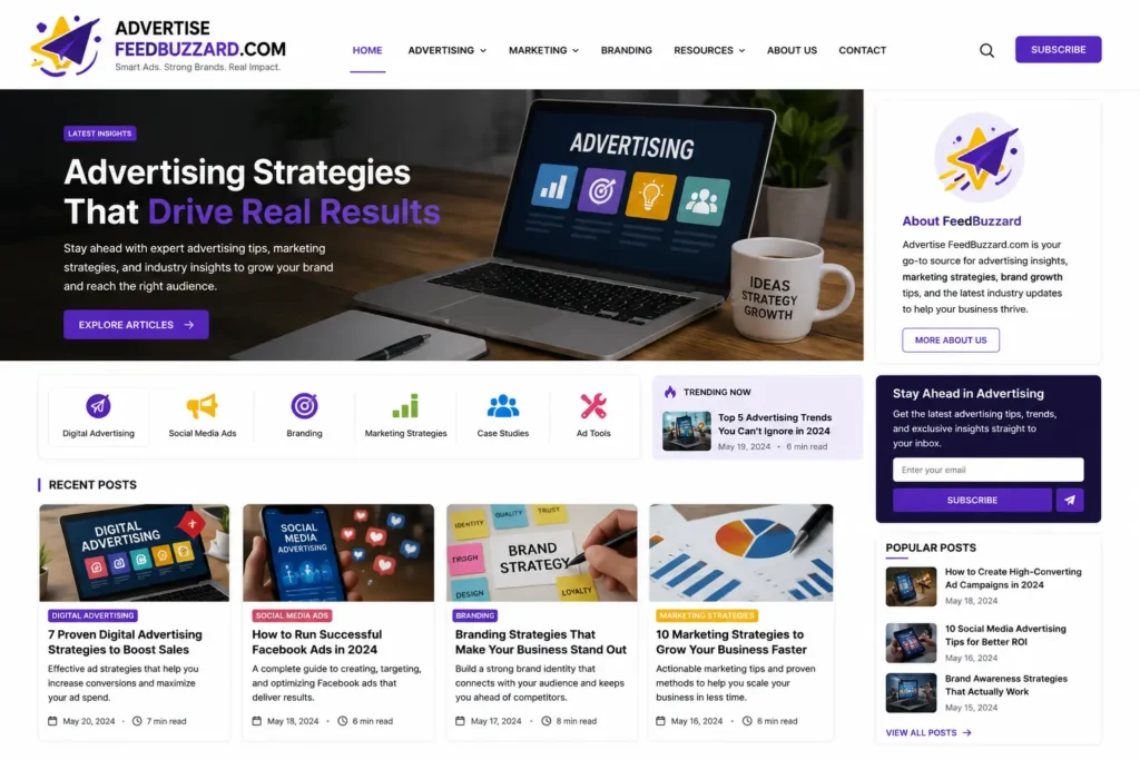 Advertise.FeedBuzzard.com Review: Features, Benefits & Guide
