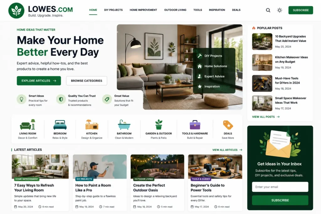 Lowes.com Overview: A Complete Guide for Shoppers