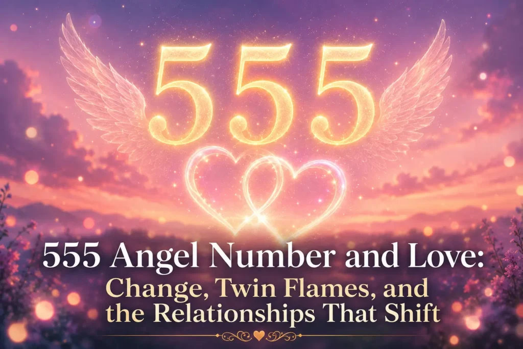 555 Angel Number and Love: Change, Twin Flames, and the Relationships That Shift
